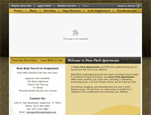 Tablet Screenshot of doveparkapts.com